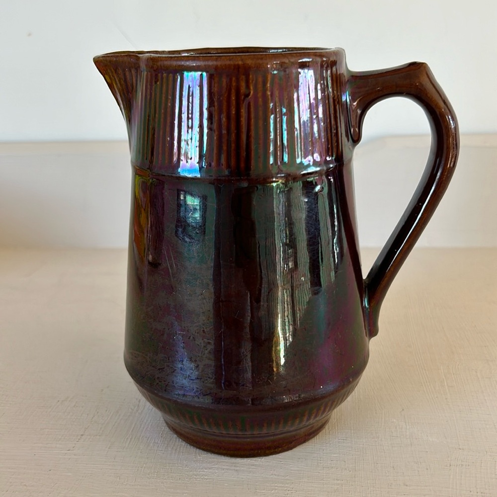 1920’s Medalta pottery reeded pitcher